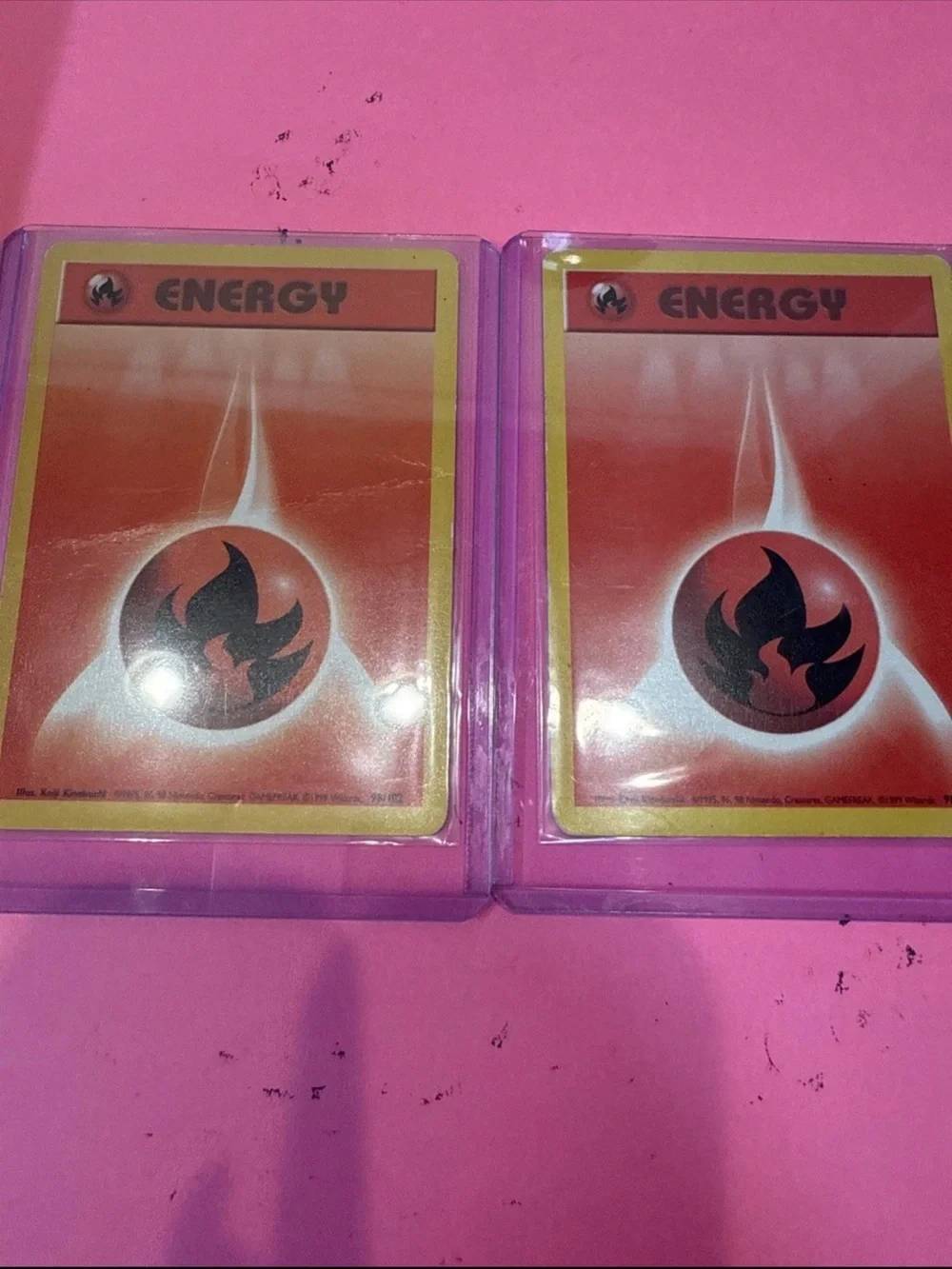 Fire Energy 098/102 Base Set Regular set of 2